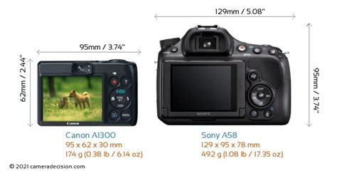 Canon PowerShot A1300 vs Sony SLT-A55 Karşılaştırma